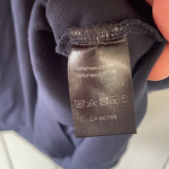 Au Noir Pima Cotton Polo Short Sleeve Shirt Men’s Navy Size 3XL XXXL - Picture 5 of 7